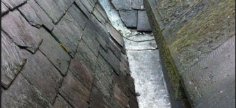 Valleys blocked or lead cracked and leaking ?
